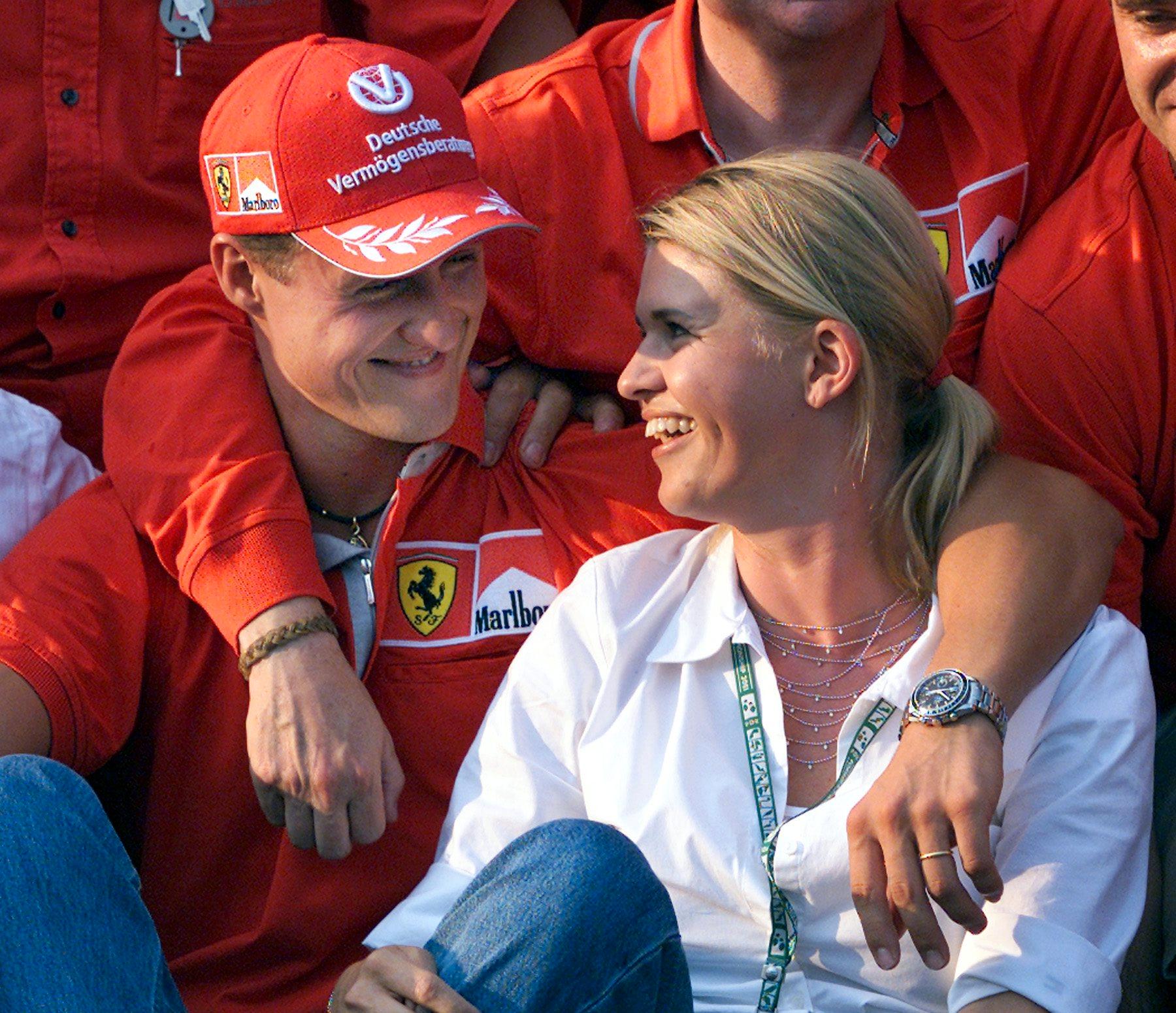 Michael Schumacher och hans hustru Corinna.
