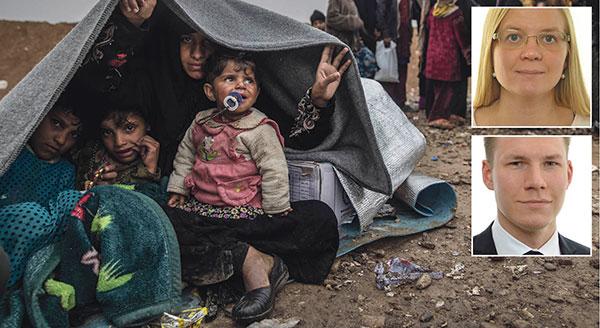 Att regeringen beviljar amnesti för ensamkommande från Afghanistan där vissa kanske helt saknar asylskäl, samtidigt som insatserna för flyktingar internationellt är svaga är en märklig prioritering, skriver Julia Kronlid och Markus Wiechel, Sverigedemokraterna. Bilden är från flyktinglägret Hammam al-alil söder om Mosul.