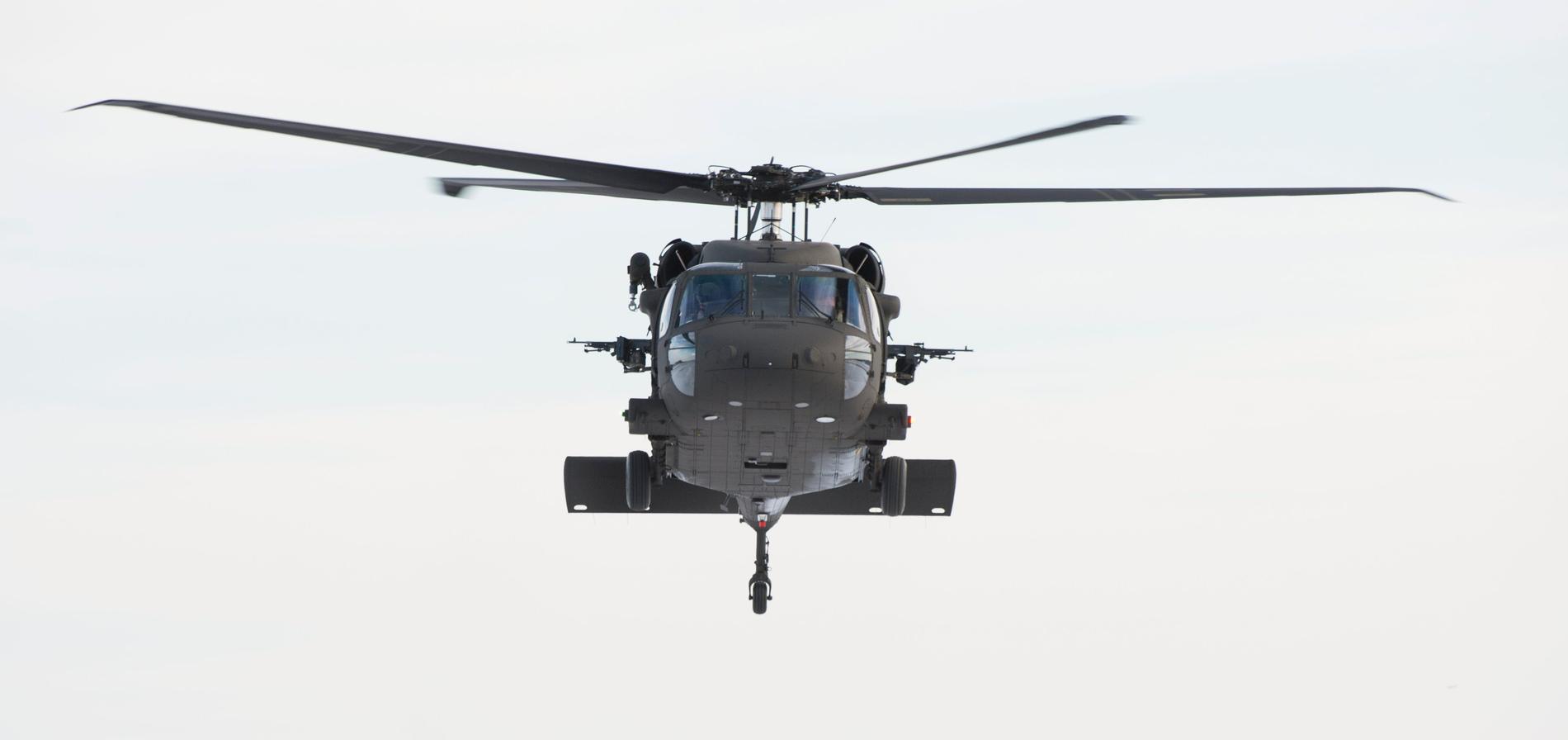 Försvarets Black Hawk 16-helikopter.