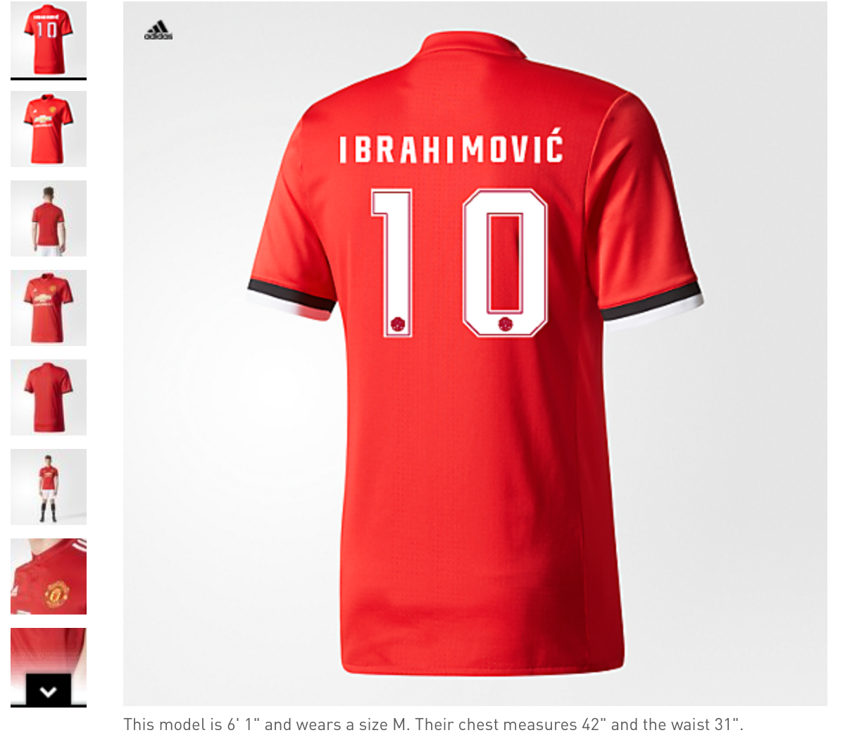 Tröjan som går att beställa från Adidas officiella hemsida.