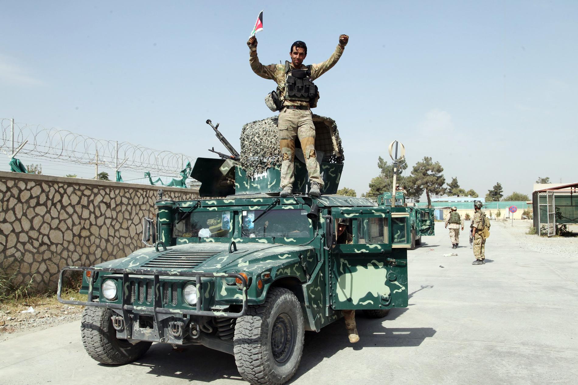 Afghanska soldater i Kunduz.