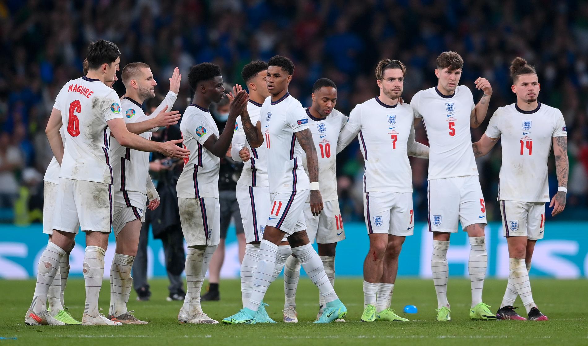 Spelarna fick motta rasism efter EM-finalen där England förlorade mot Italien.