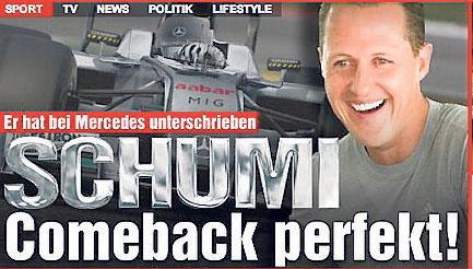 Tyska tidningen Bild gick ut med nyheten i natt.