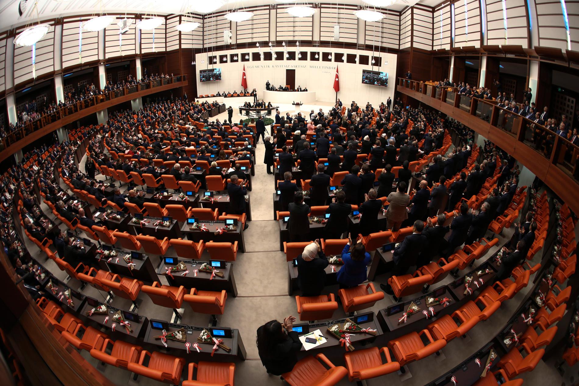 Turkiets nationalförsamling har 600 ledamöter. Arkivbild.