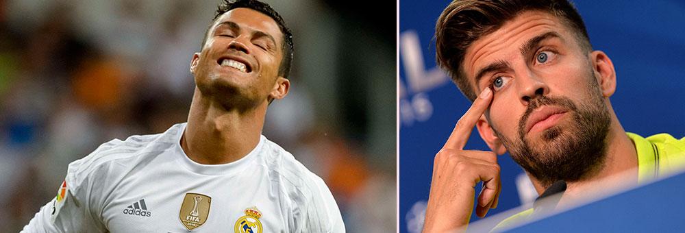 Pique hatad efter hånet mot Ronaldo