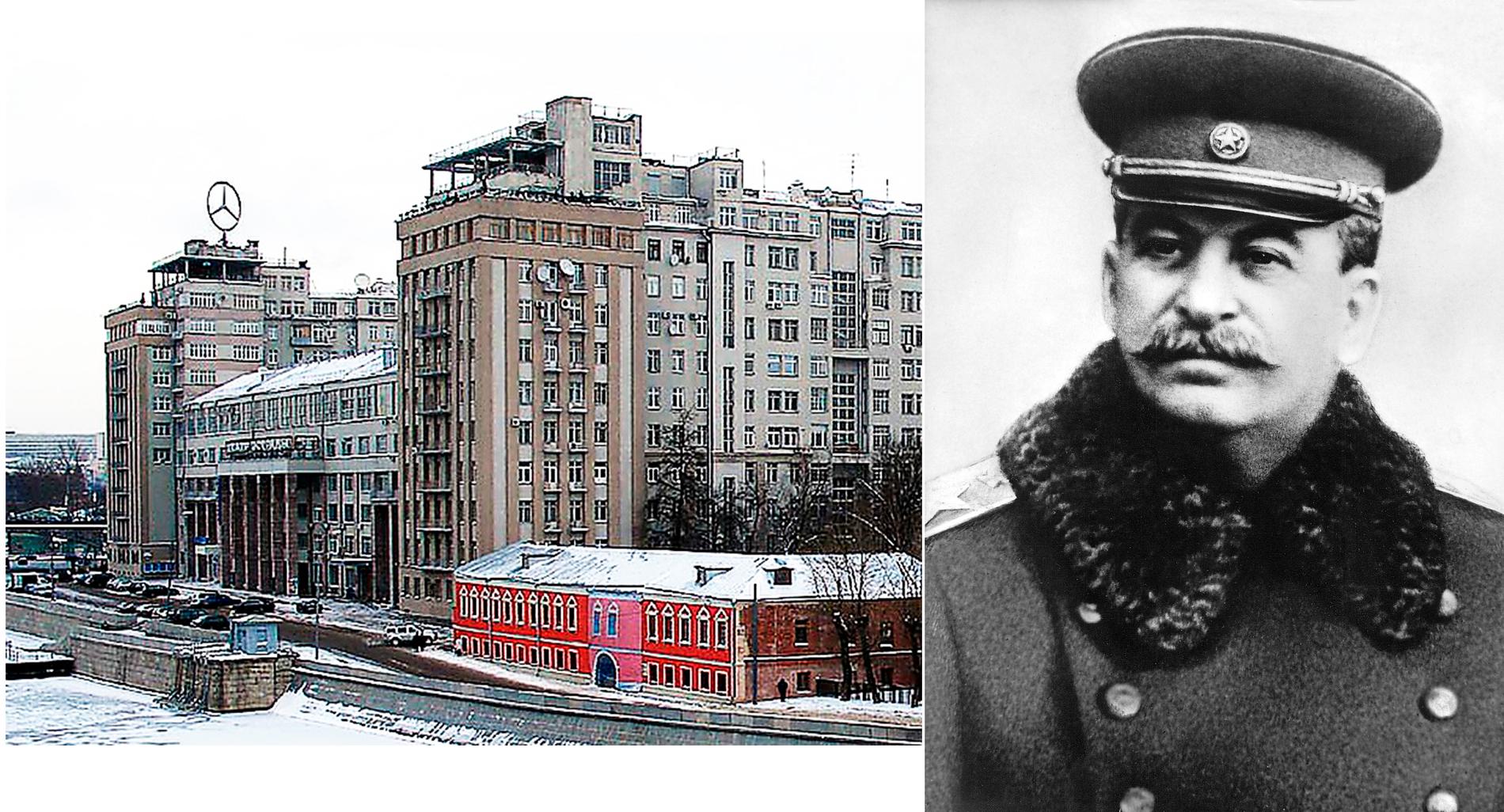 Byggnaden för Sovjets högsta tjänstemän står kvar än i dag vid Moskvas flodbank. Stalin lät under utrensningarna avrätta 340 av dess invånare.