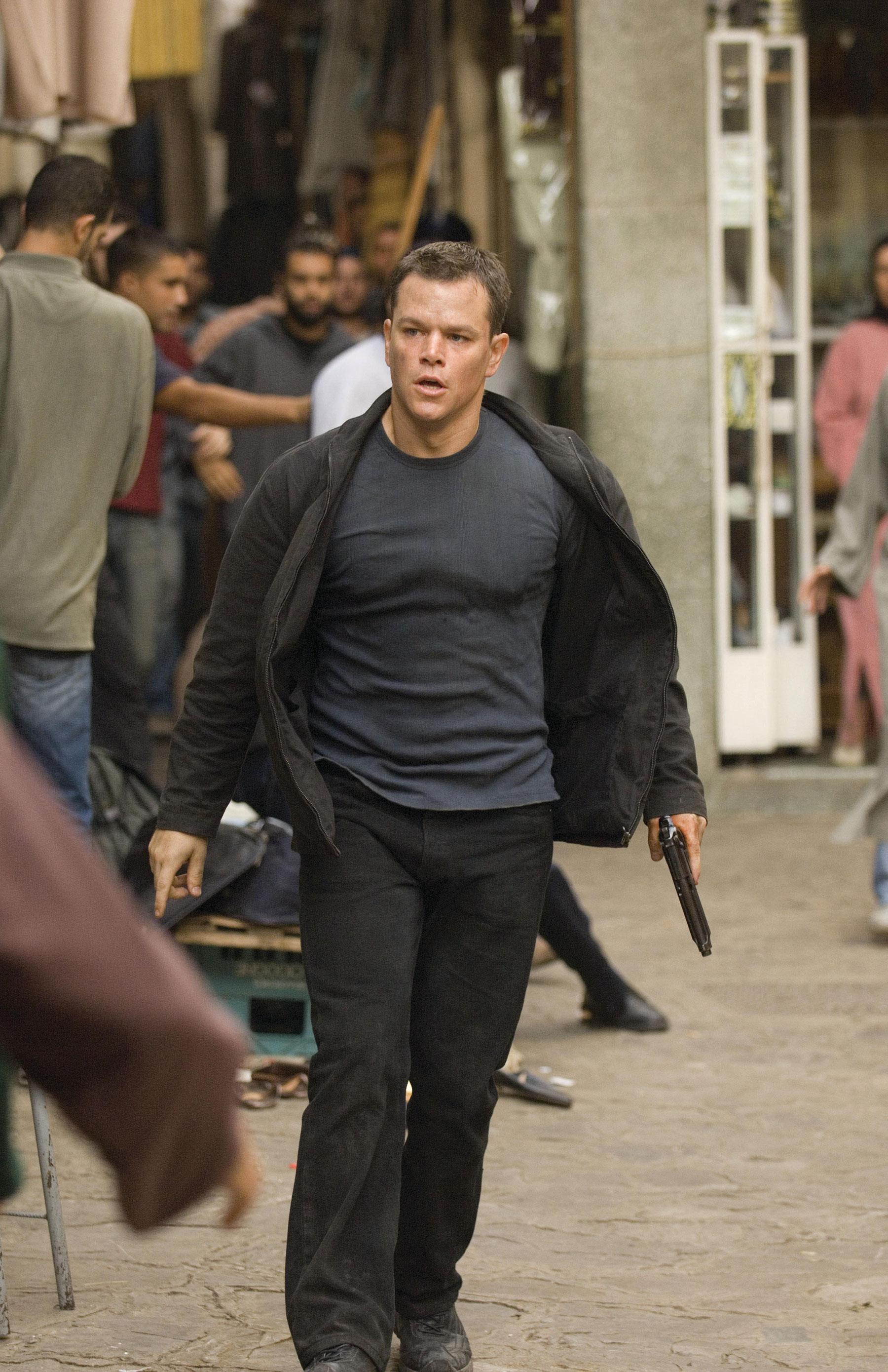 Damon har spelat agenten ”Jason Bourne”, som tappat minnet, i tre tidigare filmer. Här i ”The Bourne Ultimatum” (2007), den senaste han medverkat i.