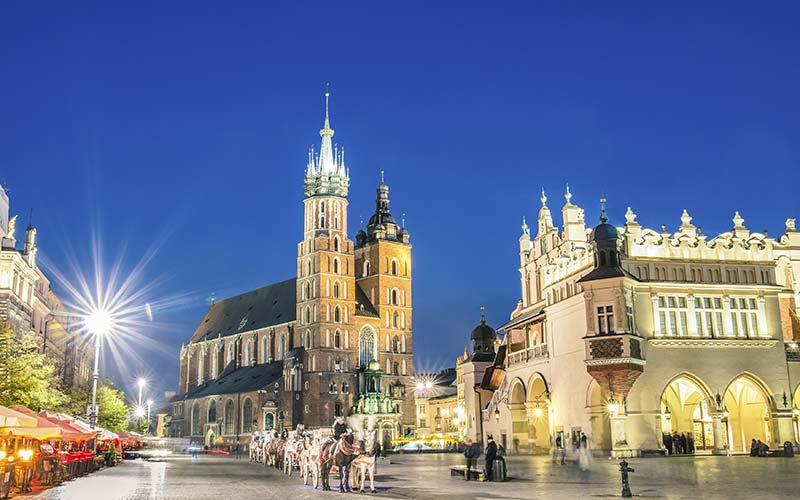 Krakow i Polen