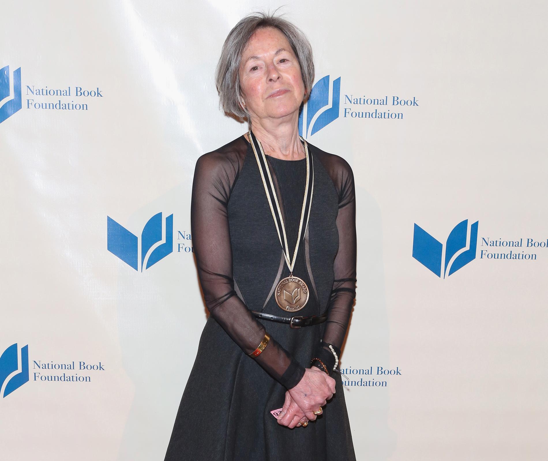 Louise Glück, årets Nobelpristagare i litteratur, på National Book Awards.