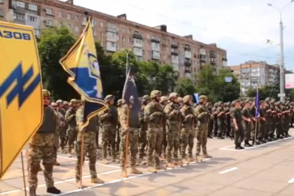 Azovbataljonen från Ukraina.