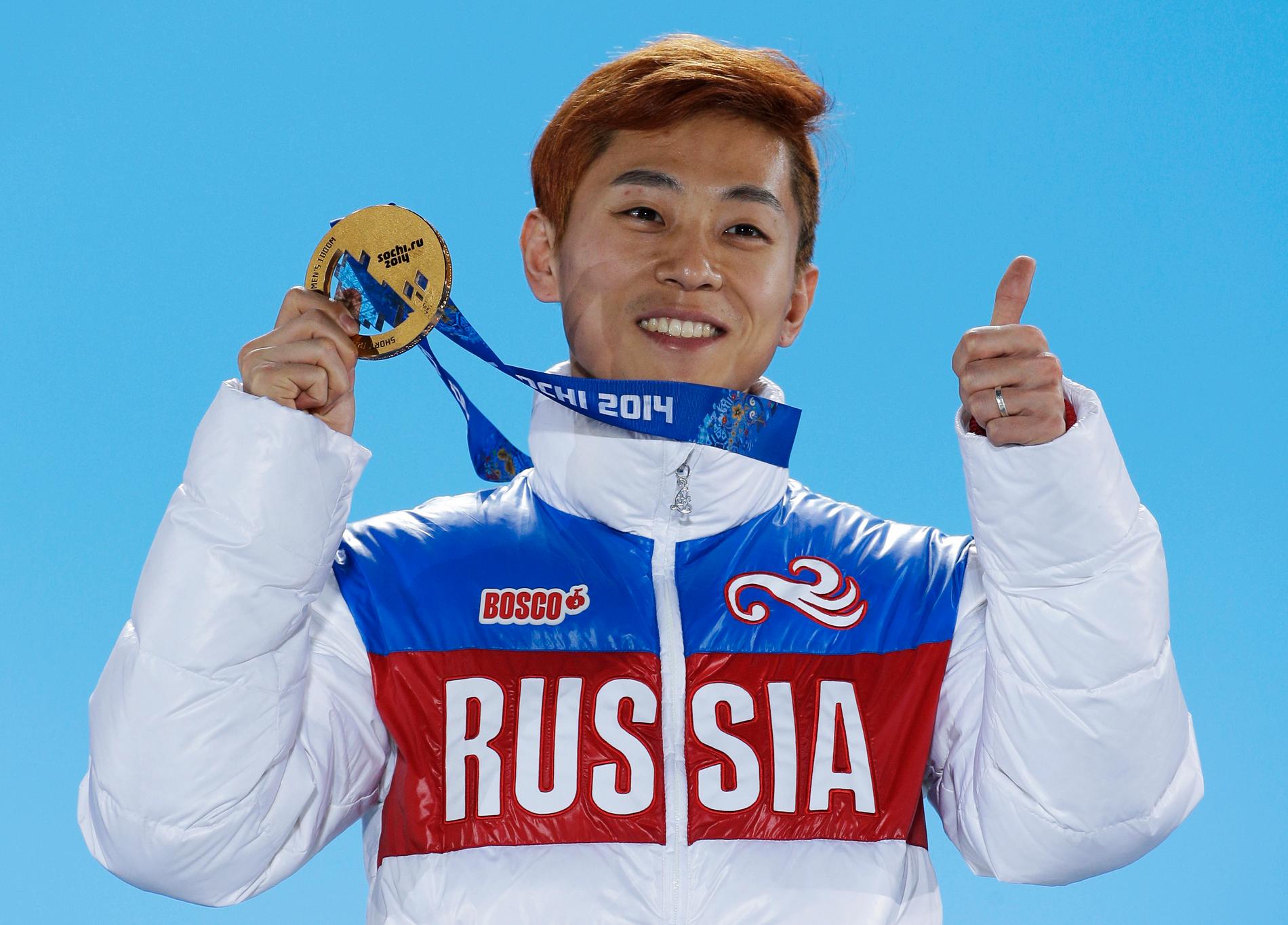 Skridskostjärnan och OS-guldmedaljören Viktor Ahn överklagar sin avstängning för att få vara med i OS i Pyeonchang. Arkivbild.