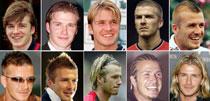 Tio Beckham-frisyrer från förr.