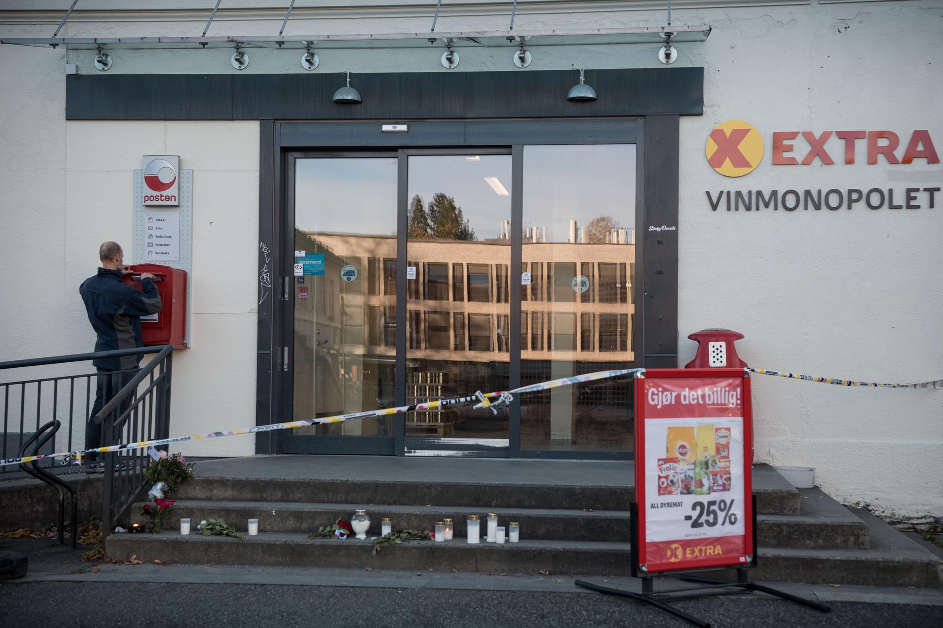 Det var inne på Coop Extra i Kongsberg som Espen Andersen Bråthen började skjuta mot människor med en pilbåge.