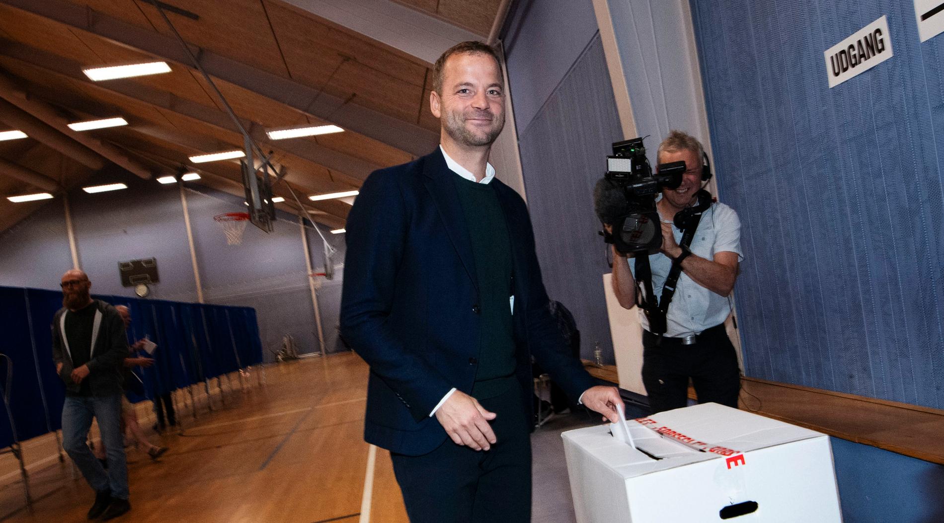 Morten Østergaard, partiledare för Radikale Venstre, när han röstade i valet den 5 juni. Arkivbild.