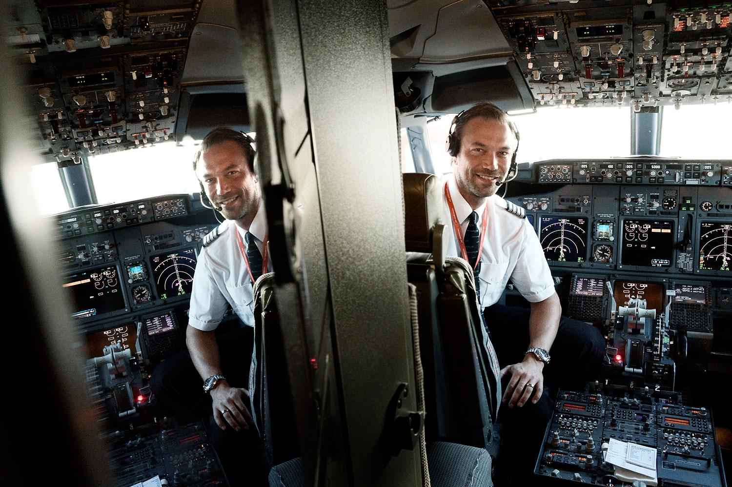Thomas Eriksson, pilot på flygbolaget Norwegian.