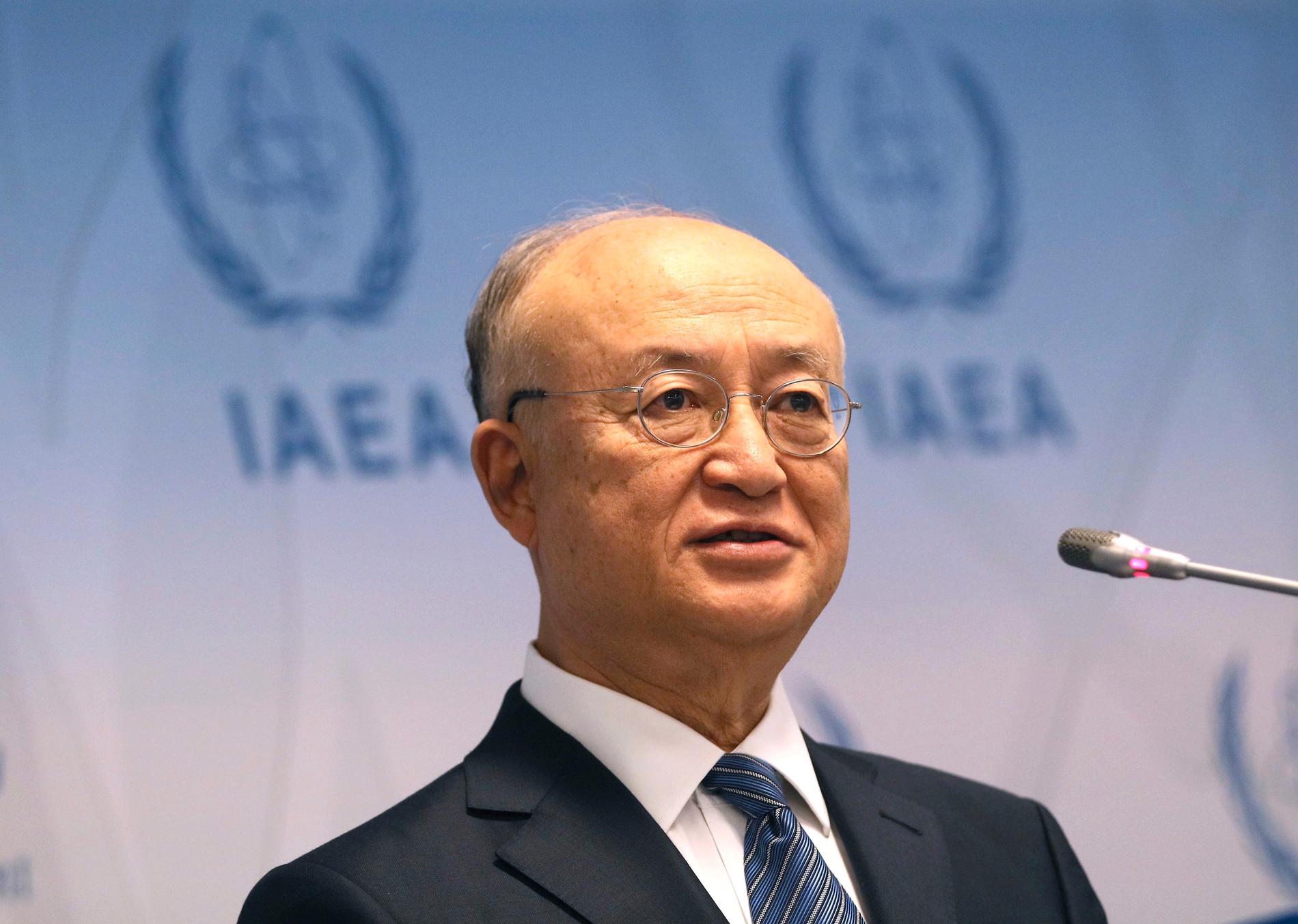 Yukiya Amano, generaldiektör för IAEA. Arkivbild.