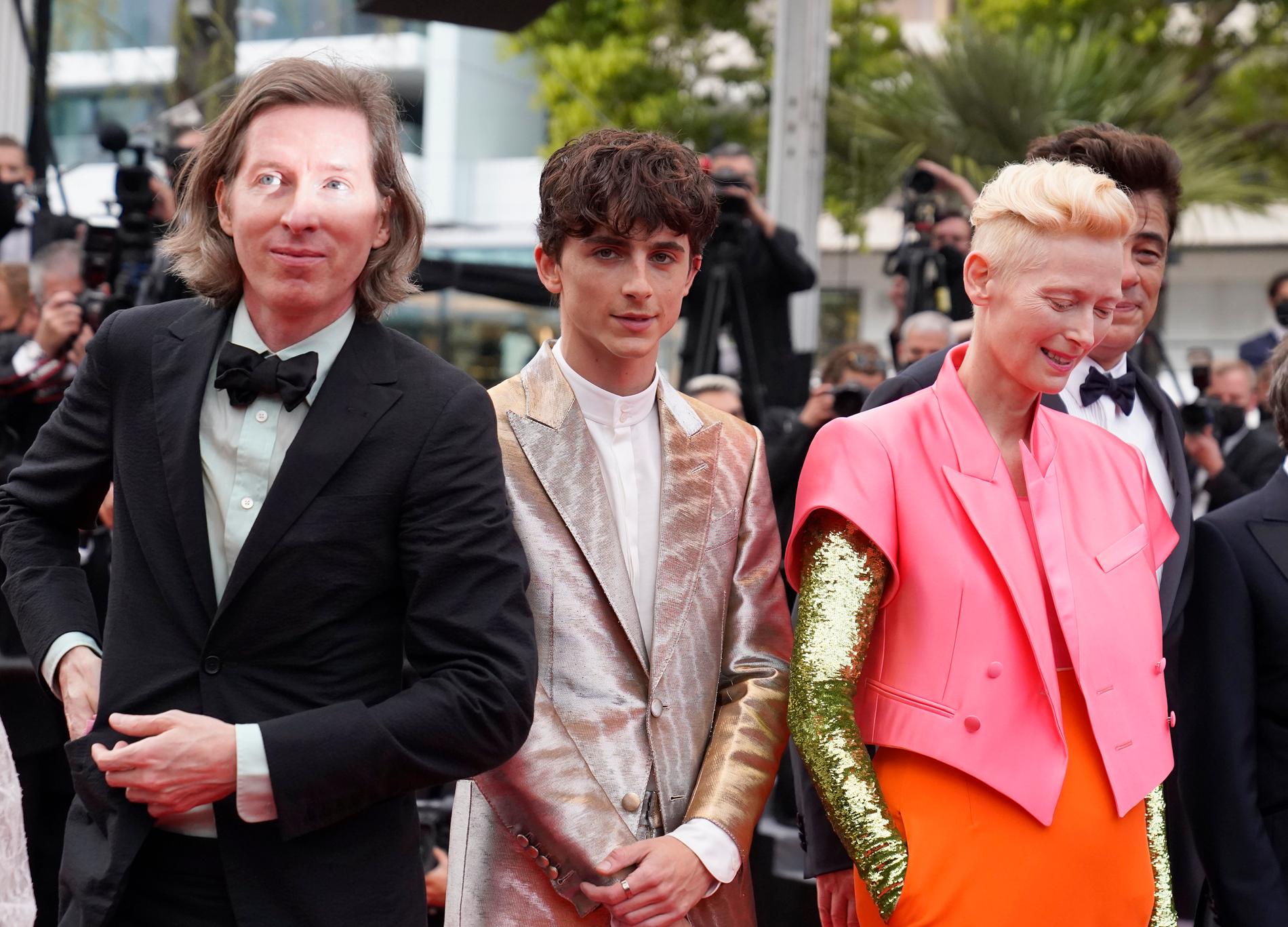 Wes Anderson, Timothee Chalamet och Tilda Swinton hyllades i Cannes.