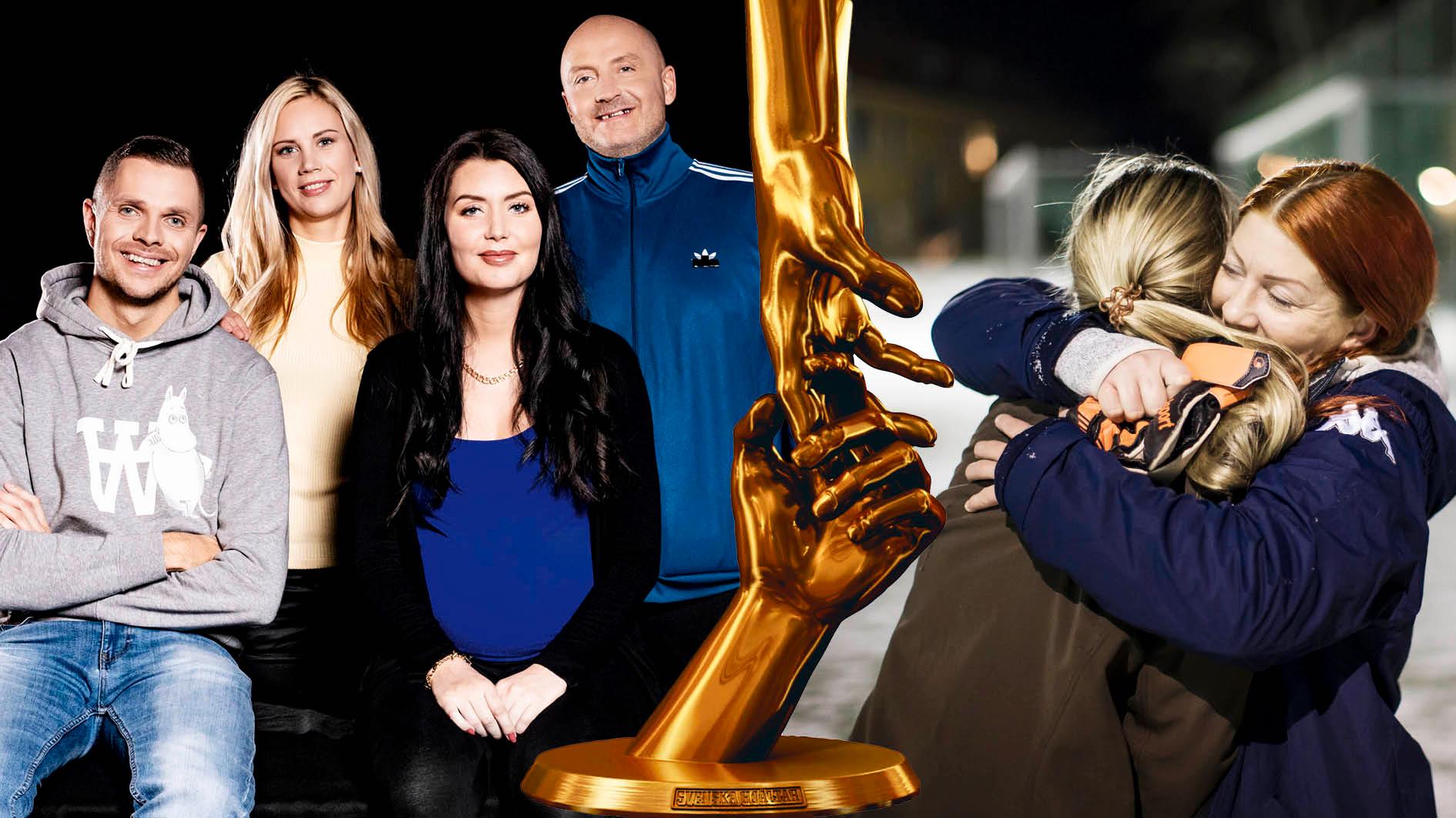 Jeff Tössberg, Sofia Nehvonen, Felizia Sandberg och Tony Karmaluoto kommer alla vara på plats på Cirkus i Stockholm när Gatans lag får priset ”Årets medborgare” på den tv-sända galan den 18 december. 