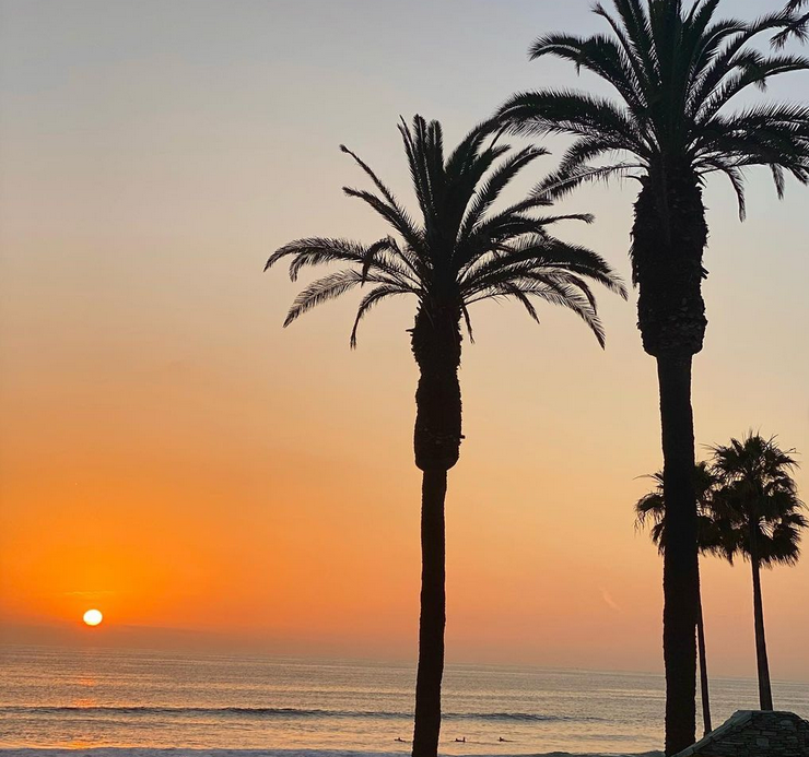 Solnedgången i San Diego