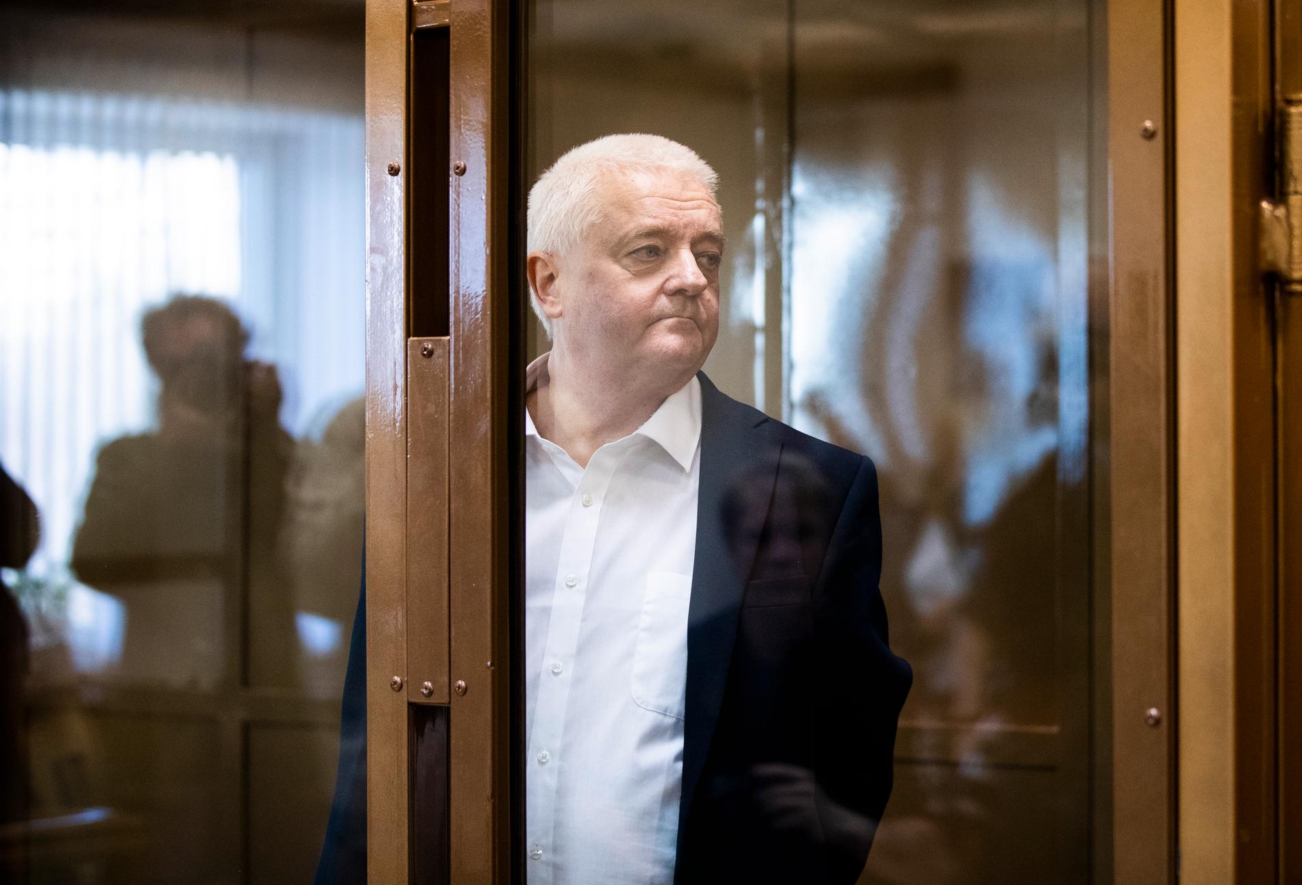 Norrmannen Frode Berg under rättegången i Moskva i våras. Arkivbild