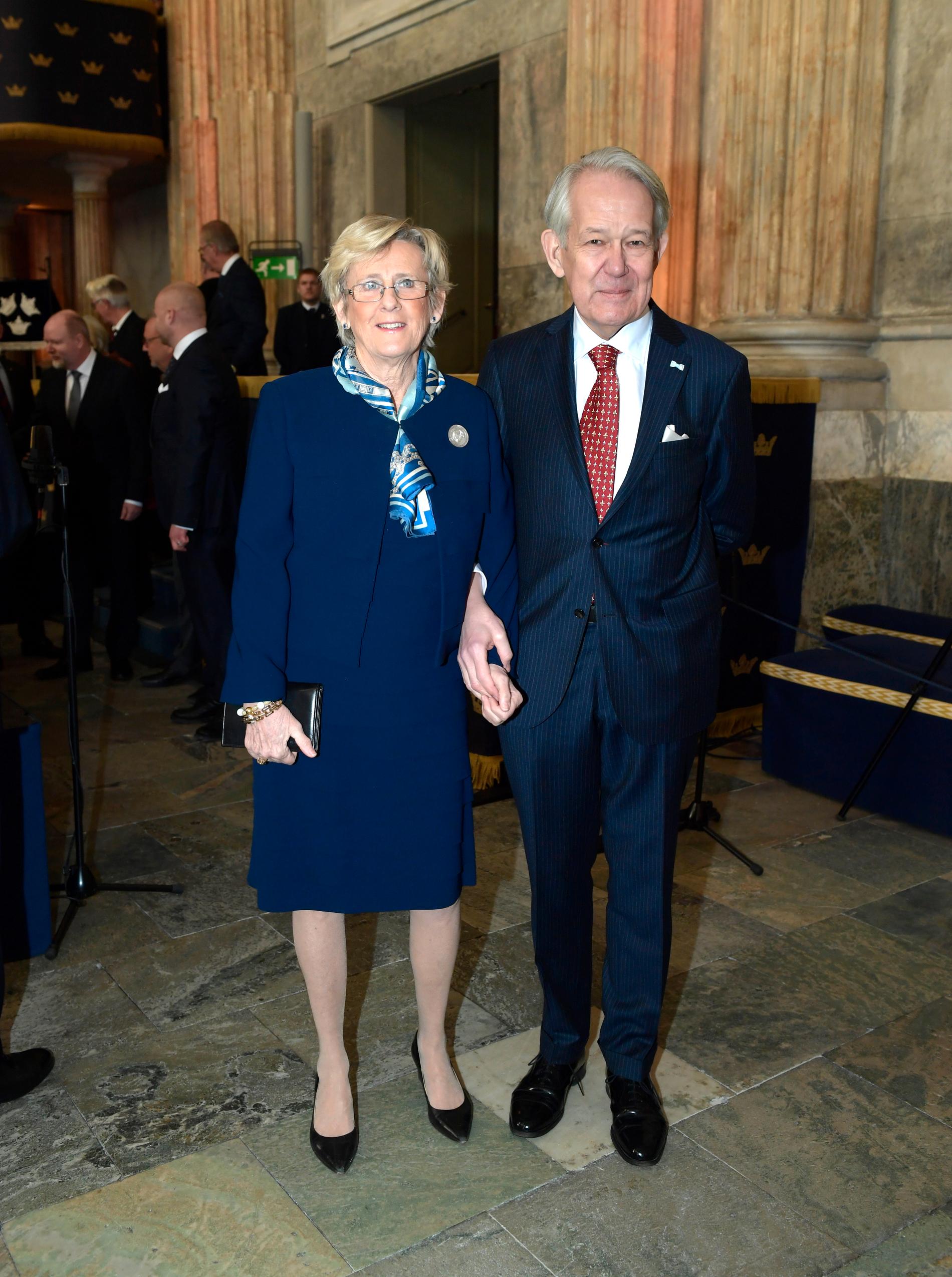 Riksmarskalken Svante Lindqvist med sin hustru Catharina.