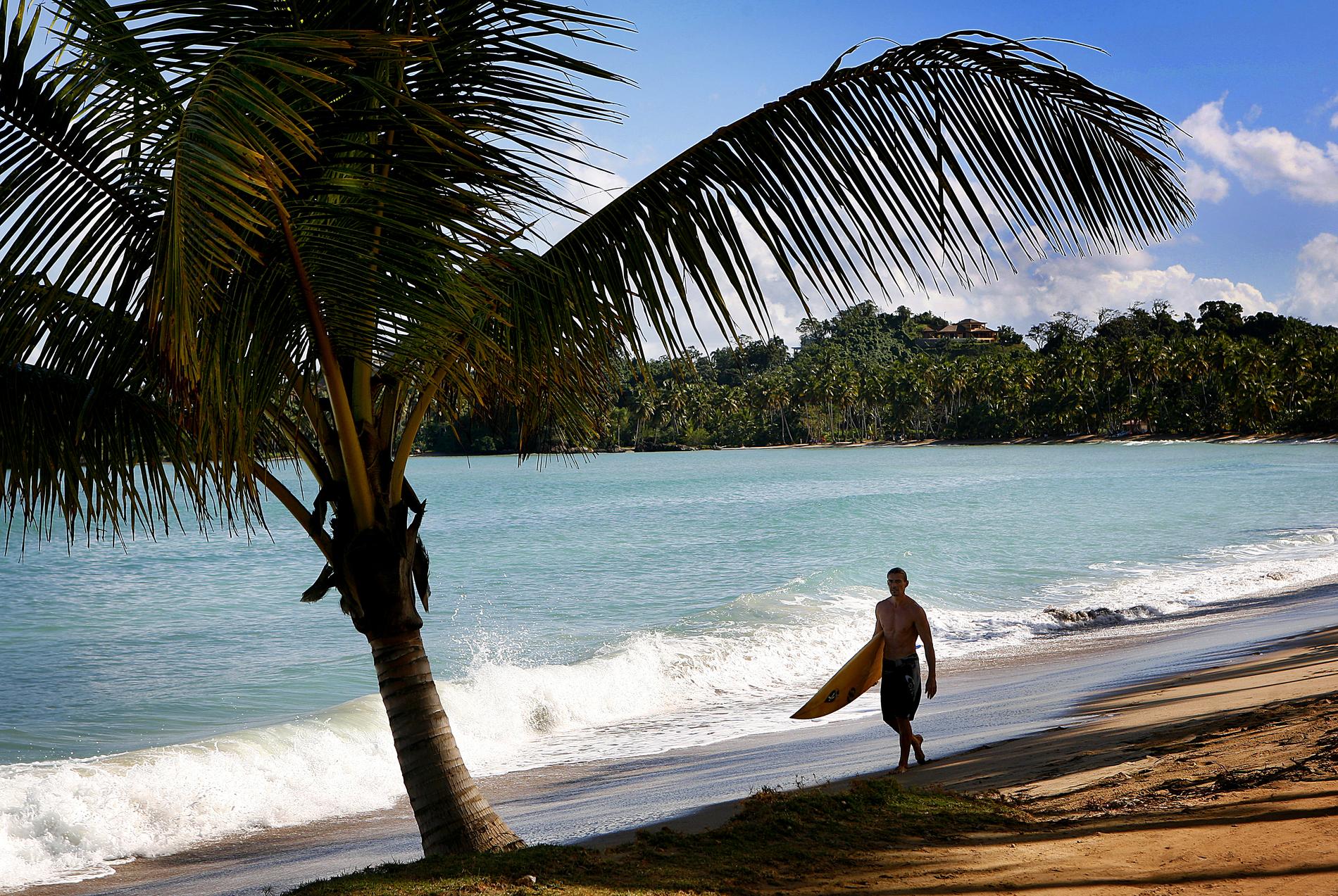 LAS TERRENAS, DOMINIKANSKA REPUBLIKEN Samaná-halvön på Dominikanskas norra kust bjuder på en rad fina stränder. Playa Bonita, Playa Cosón och Playa Las Ballenas är alla tre värda ett besök.