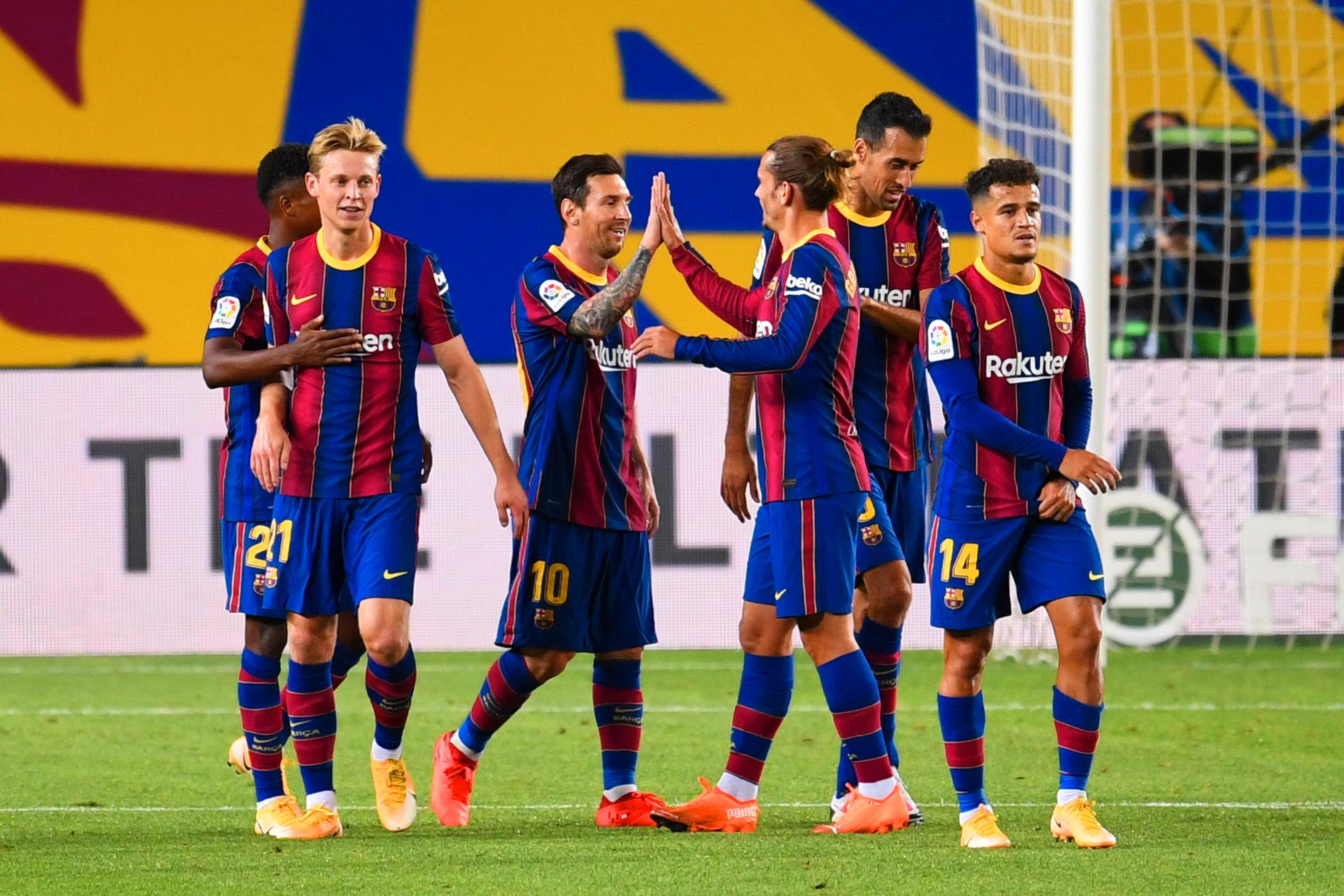 Leo Messi stod för ett mål i sin första tävlingsmatch efter den stormiga sommaren.