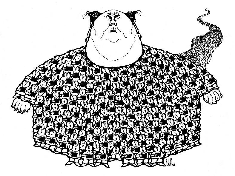 EWK:s världsberömda karikatyr av Mao, Kinas ledare.