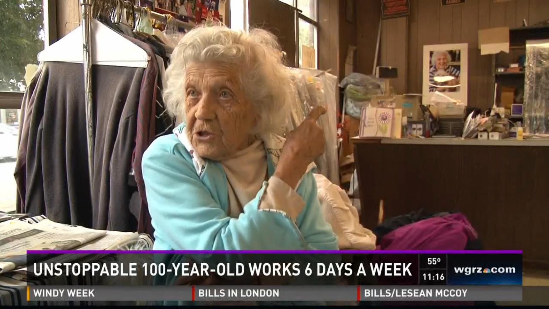 Felimina Rotundo, 100, vill inte gå i pension.