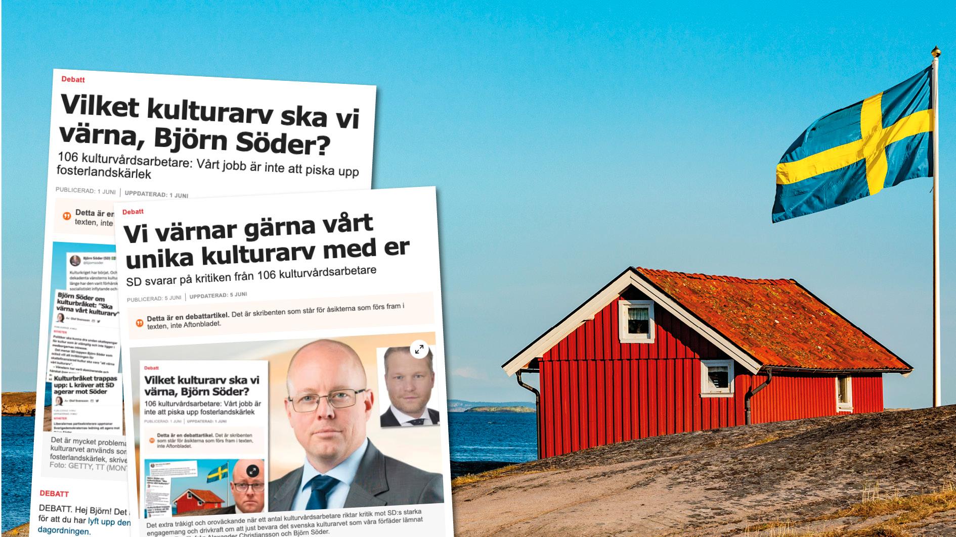Det vi framför allt vänder oss mot är SD:s sätt att politisera begreppet ”det svenska kulturarvet” för att skapa en egen berättelse och ett kollektivt minne av Sverige som en stark och enad nation, i syfte att stärka väljarbasen. Slutreplik från kulturvårdsarbetarna.
