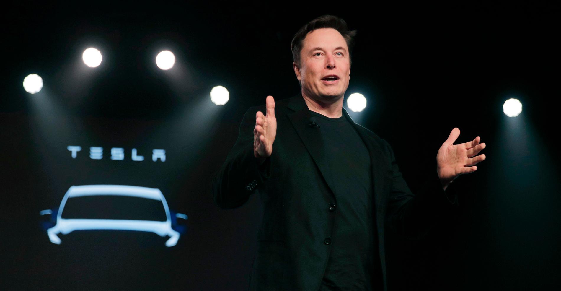 Elon Musk, världens rikaste man och Teslas ägare.
