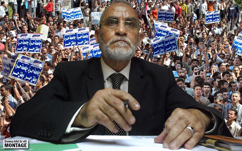 TAR AVSTÅND FRÅN VÅLD Det Muslimska brödraskapets ledare Mohammed Badie drömmer om en islamistisk stat, men förespråkar samtidigt ett demokratiskt flerpartisystem.