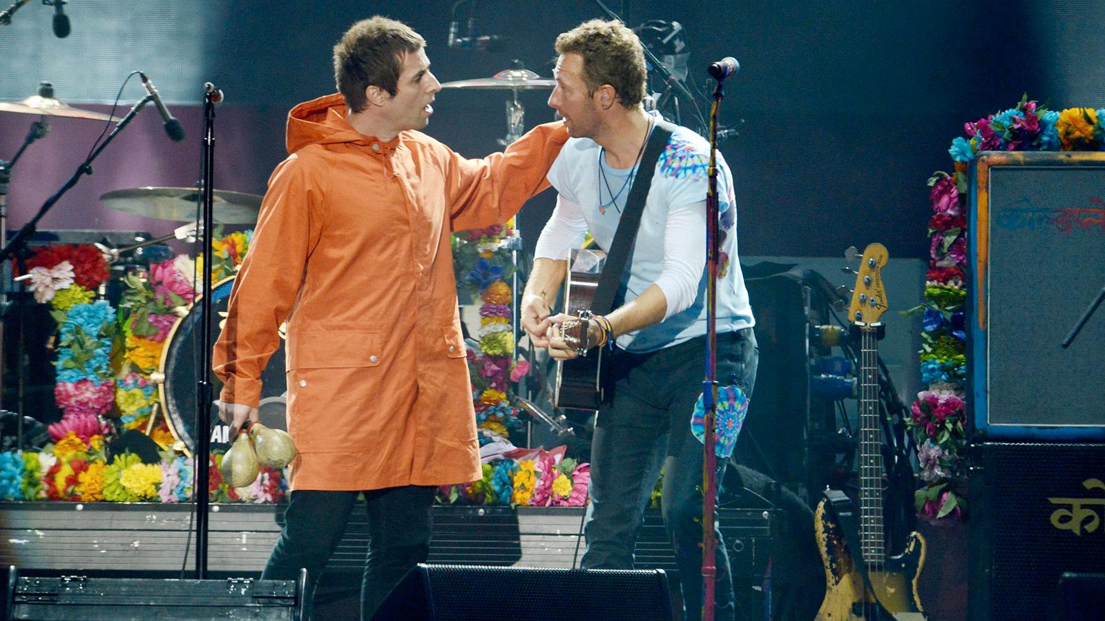 Liam Gallagher och Chris Martin (Coldplay).