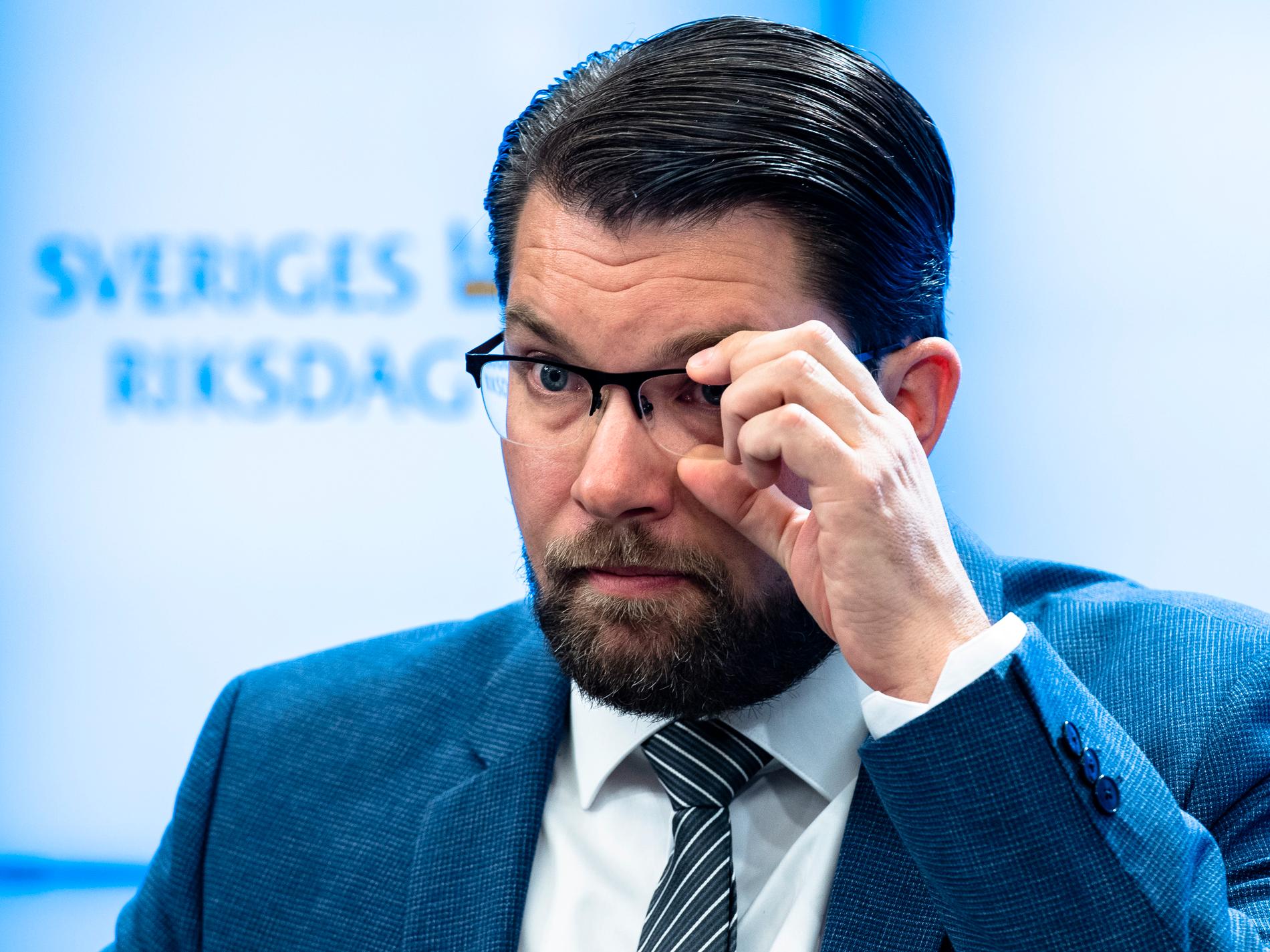 SD:s partiledare Jimmie Åkesson.