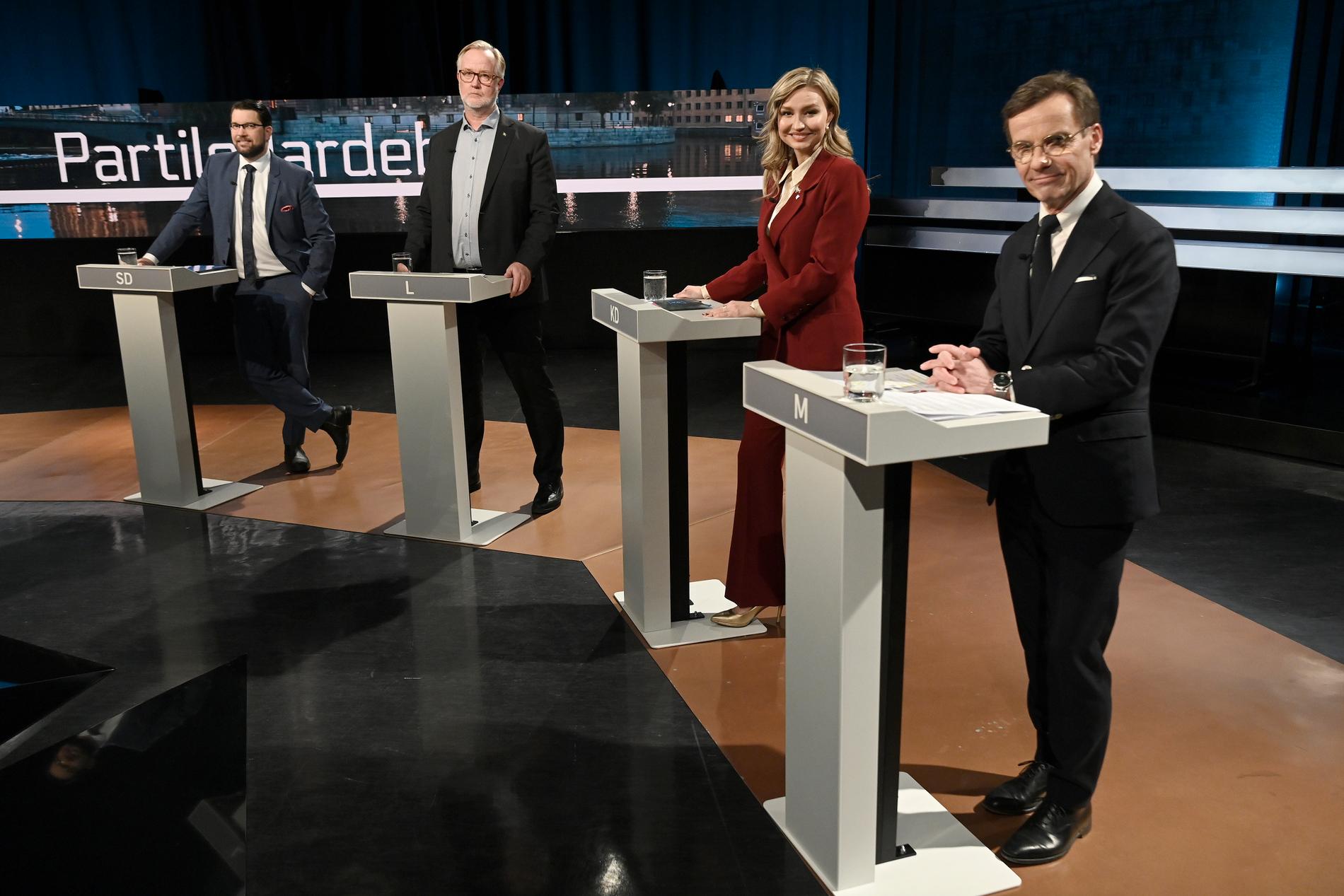 SVT:s partiledardebatt.