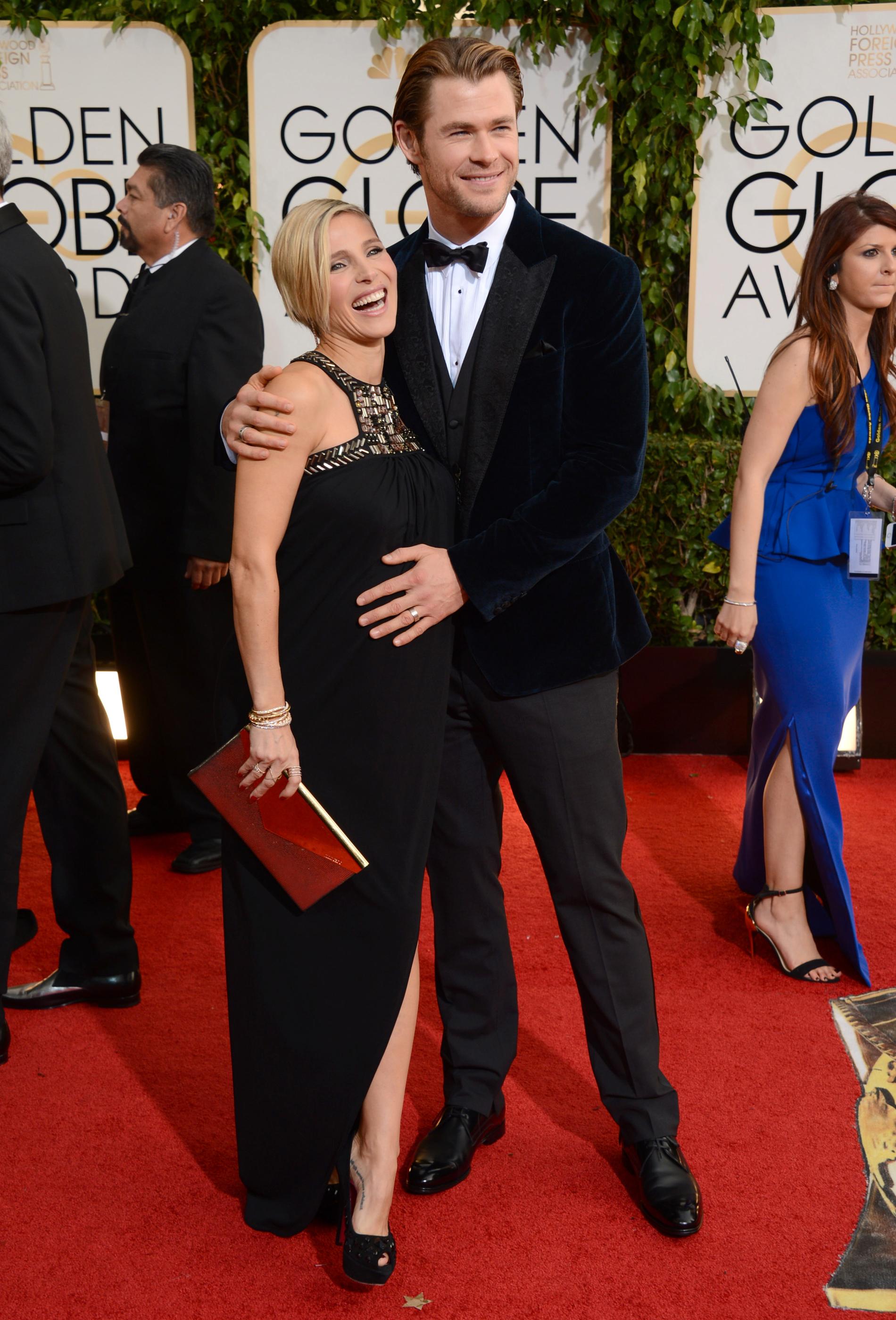 Chris Hemsworth med fru.