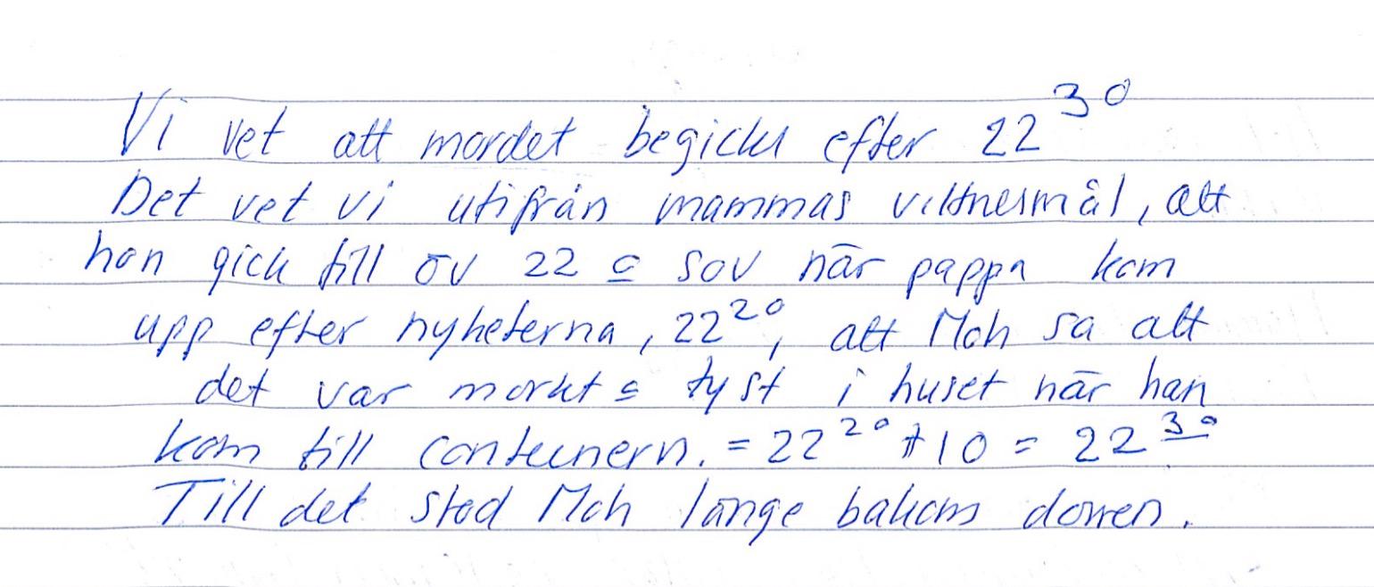 Utdrag ur brevet som Johanna Möller skrev till Aftonbladets reporter