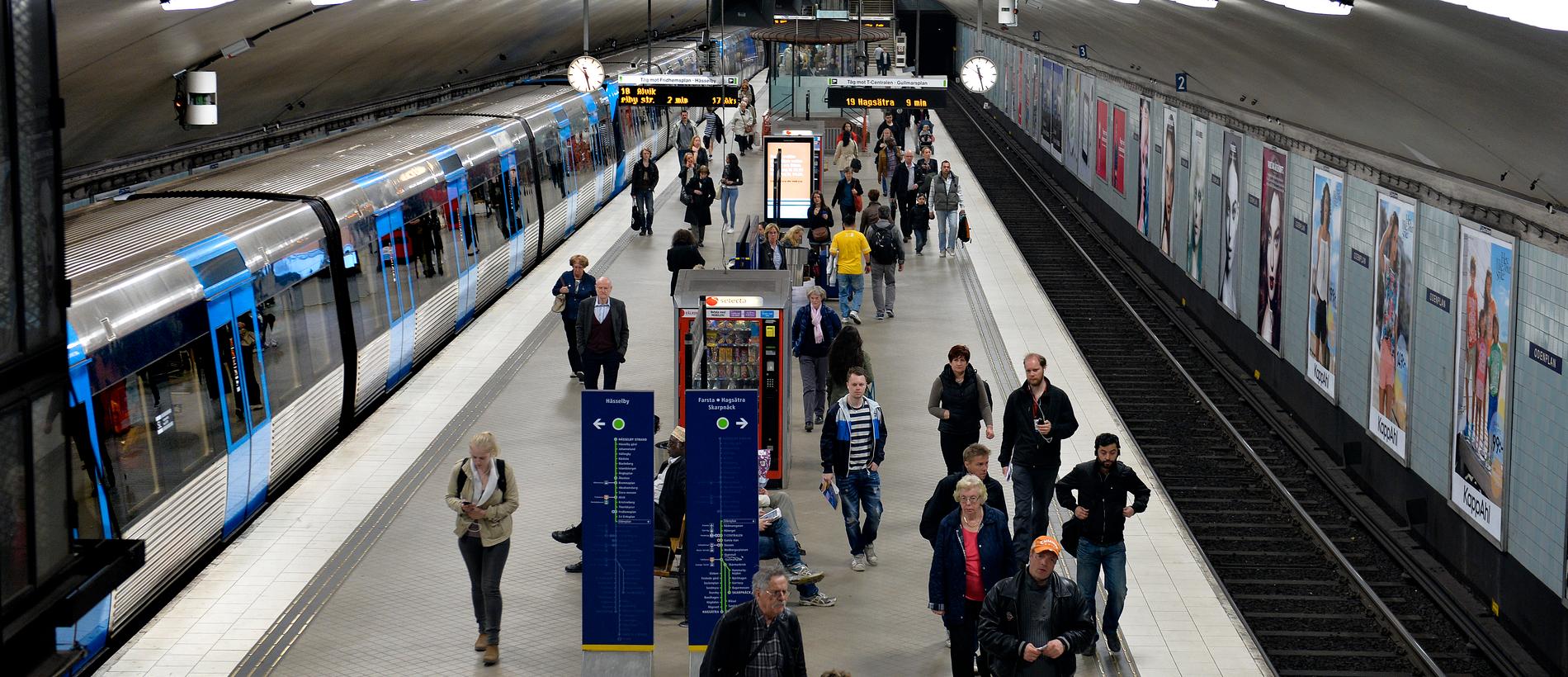 Tunnelbanan i Stockholm/arkivbild. 