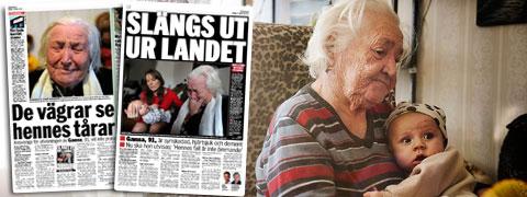 Demensen, hjärtsjukdomarna, blindheten och ensamheten räckte inte. Ganna Chyzhevska, 91, får inte stanna i Sverige.