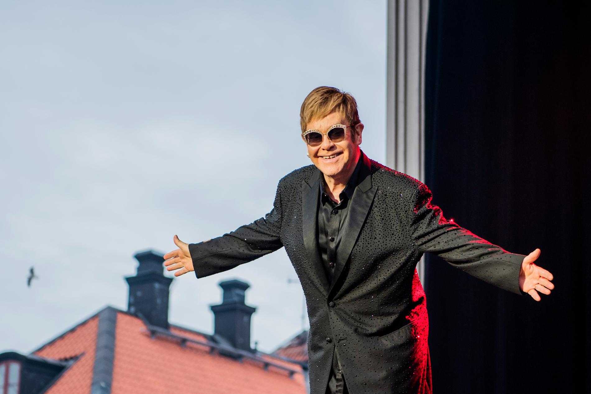 Elton John på Gröna Lund 2016.