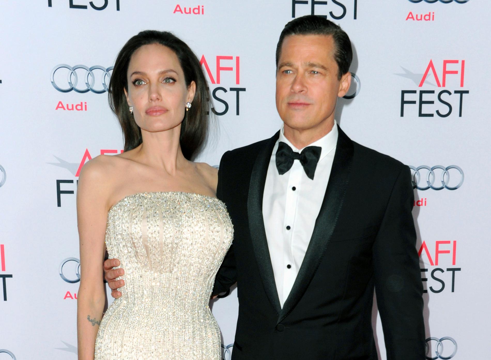 Jolie och Pitt medan de fortfarande var ett par.
