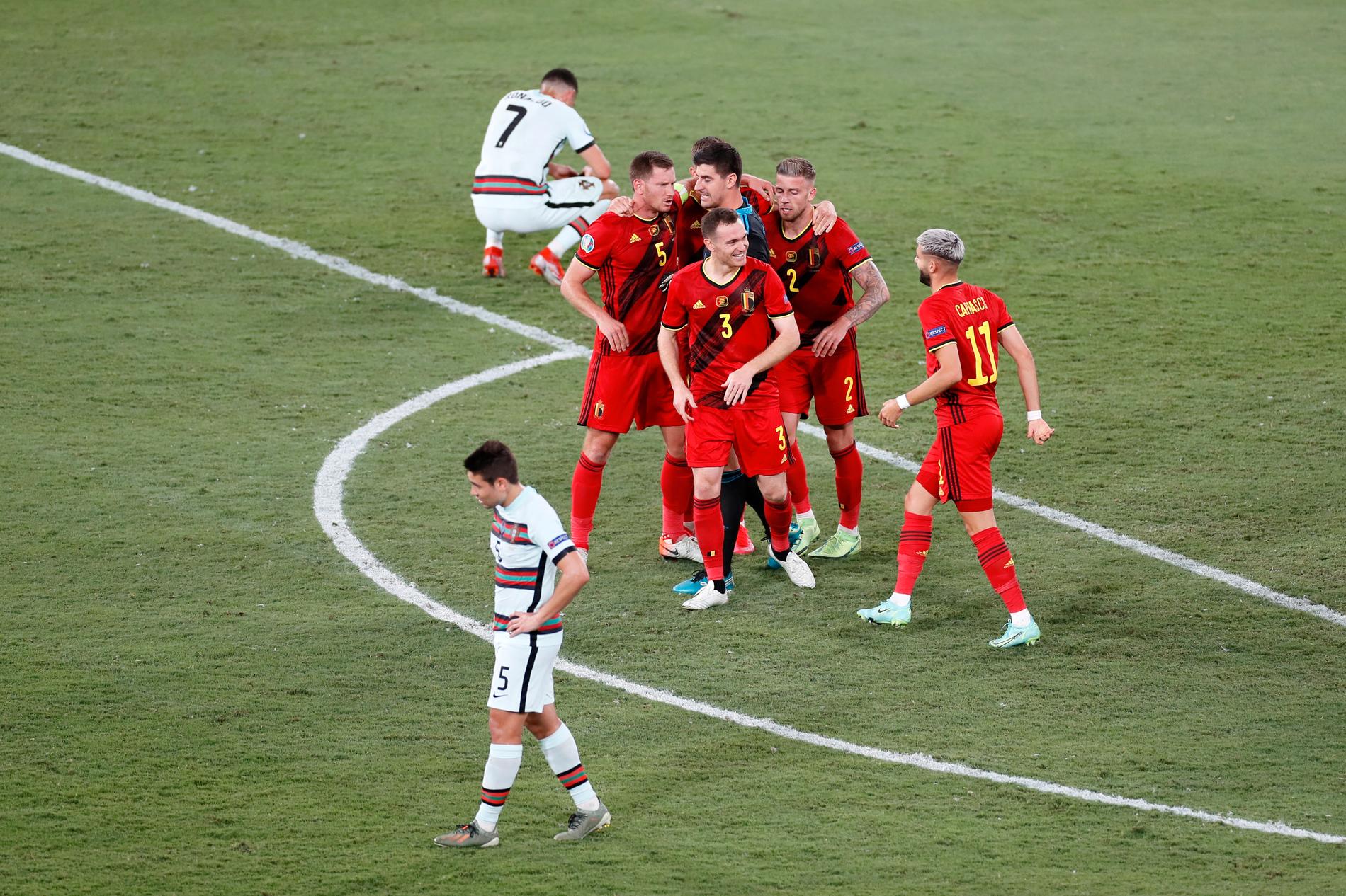 Slut för Portugal – Belgien vidare.