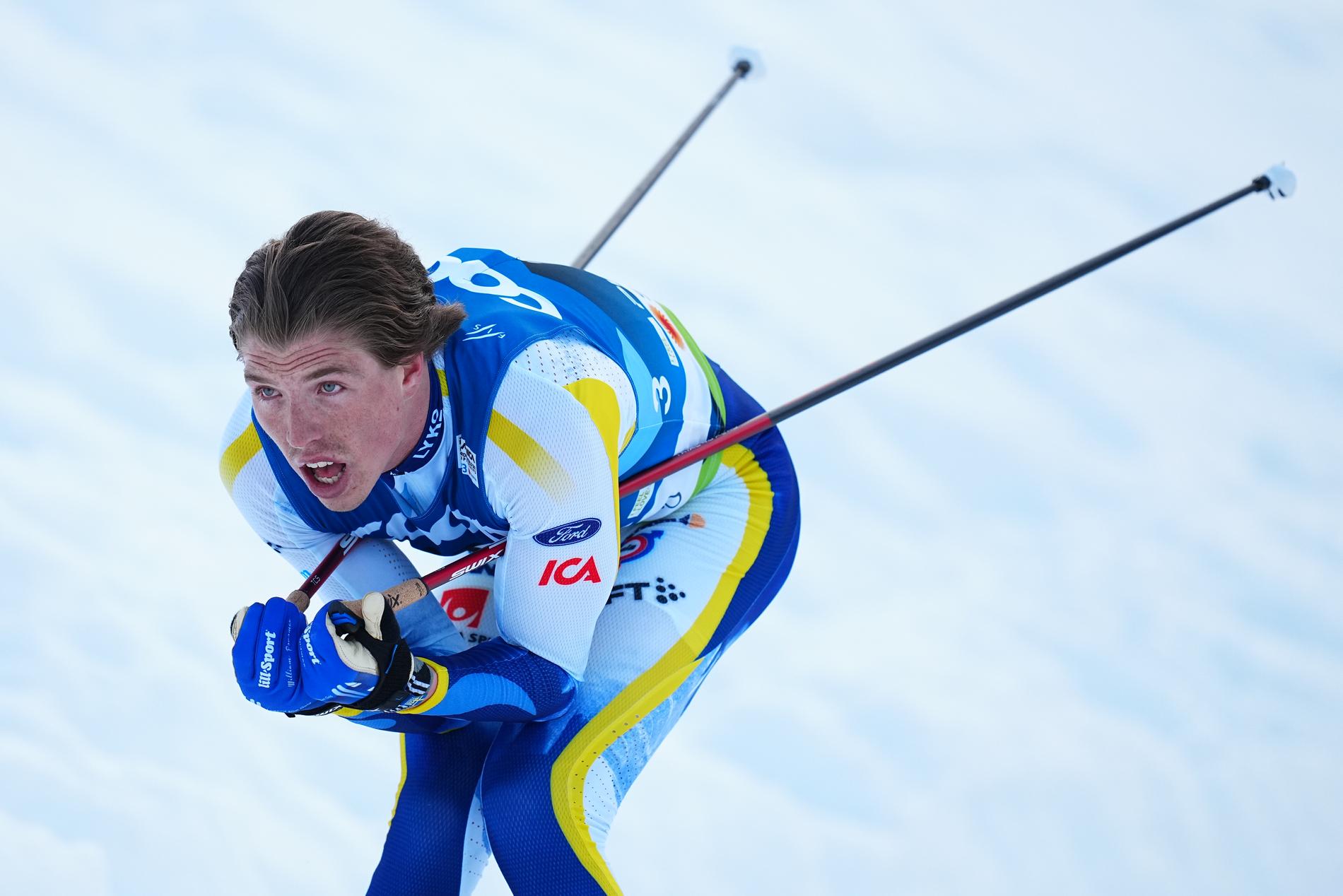 William Poromaa blev femma i herrarnas skiathlon i skid-VM 