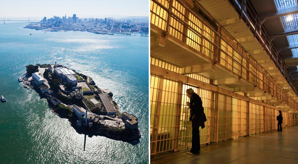 På fängelseön Alcatraz kan du sova i en egen cell, precis som Al Capone.
