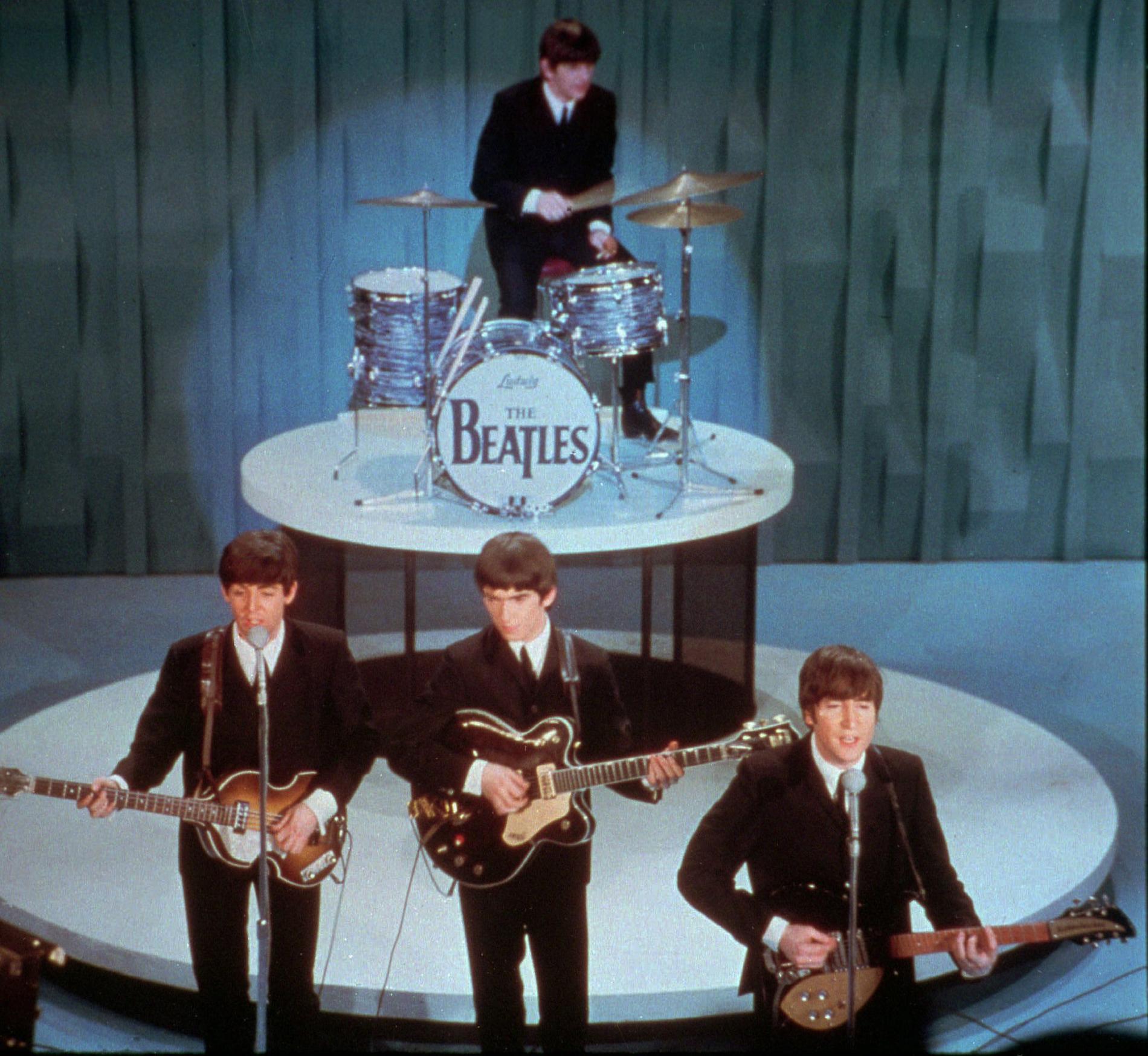 The Beatles på "Ed Sullivan Show” 1964.