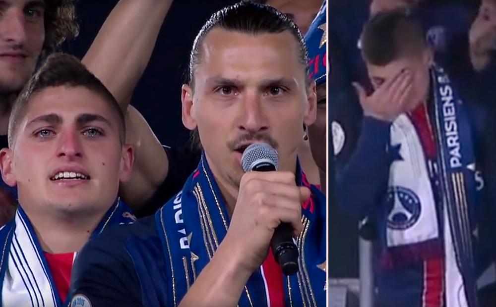 Veratti i tårar när Zlatan tog avsked.
