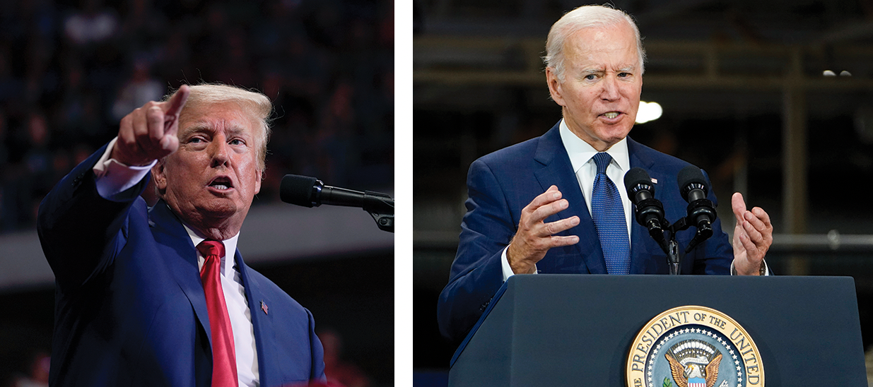 Expresident Donald Trump kan vinna flera fördelar under valet, men jämnt lopp väntar mot USA:s president Joe Biden.