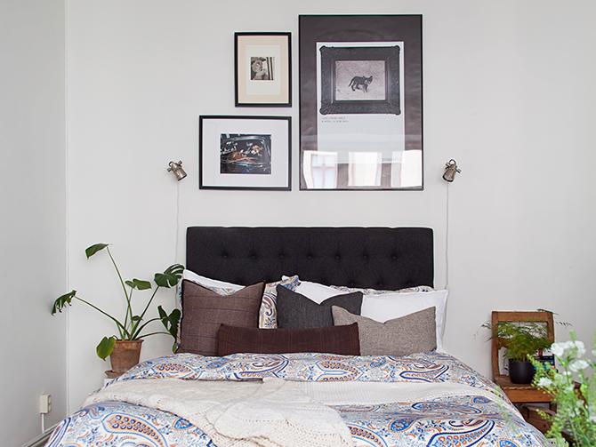 Våga placera sängen ut mot rummet även om hemmet är litet, det ger en härlig hotellkänsla.