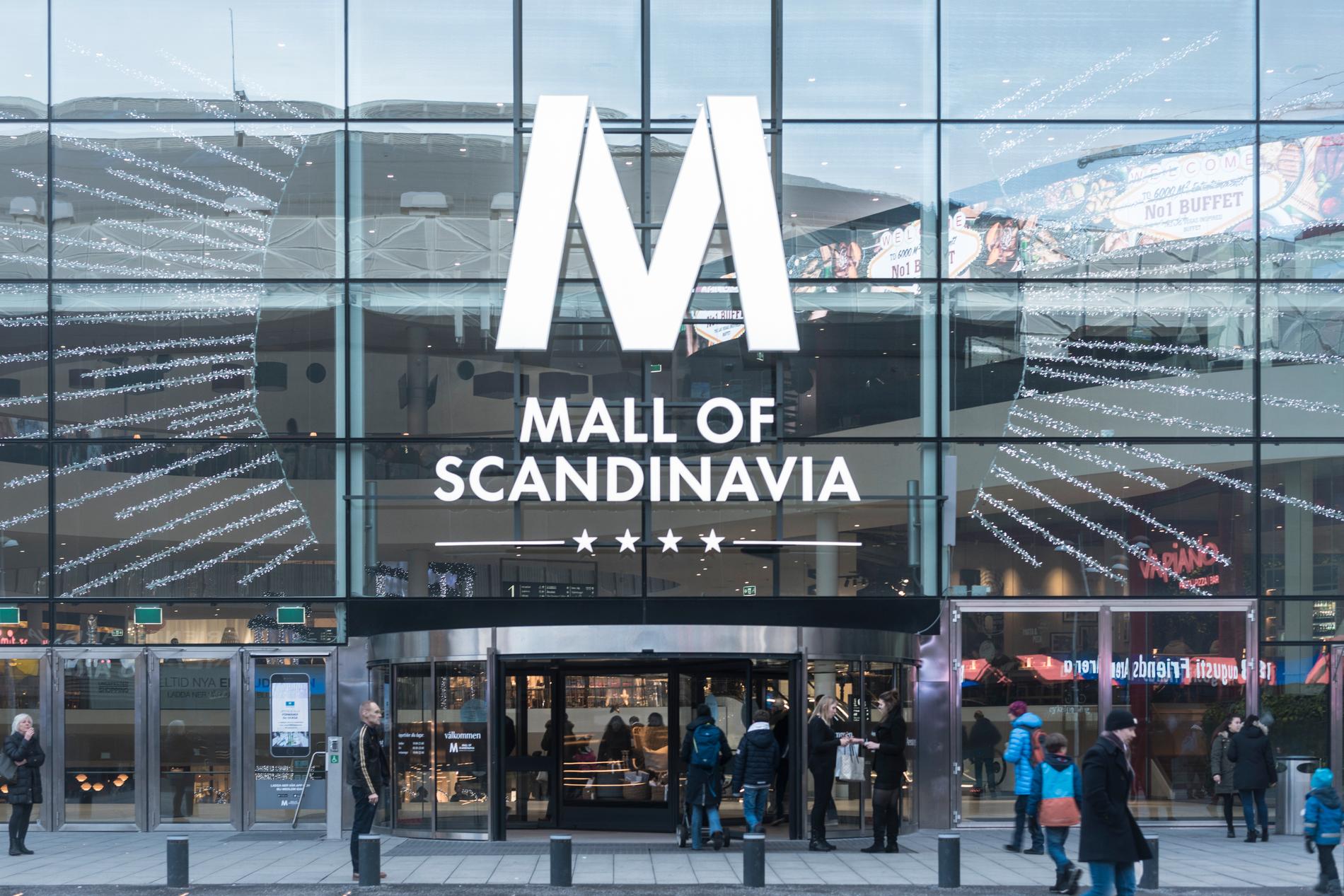 Strömavbrott på Mall of Scandinavia i Solna.