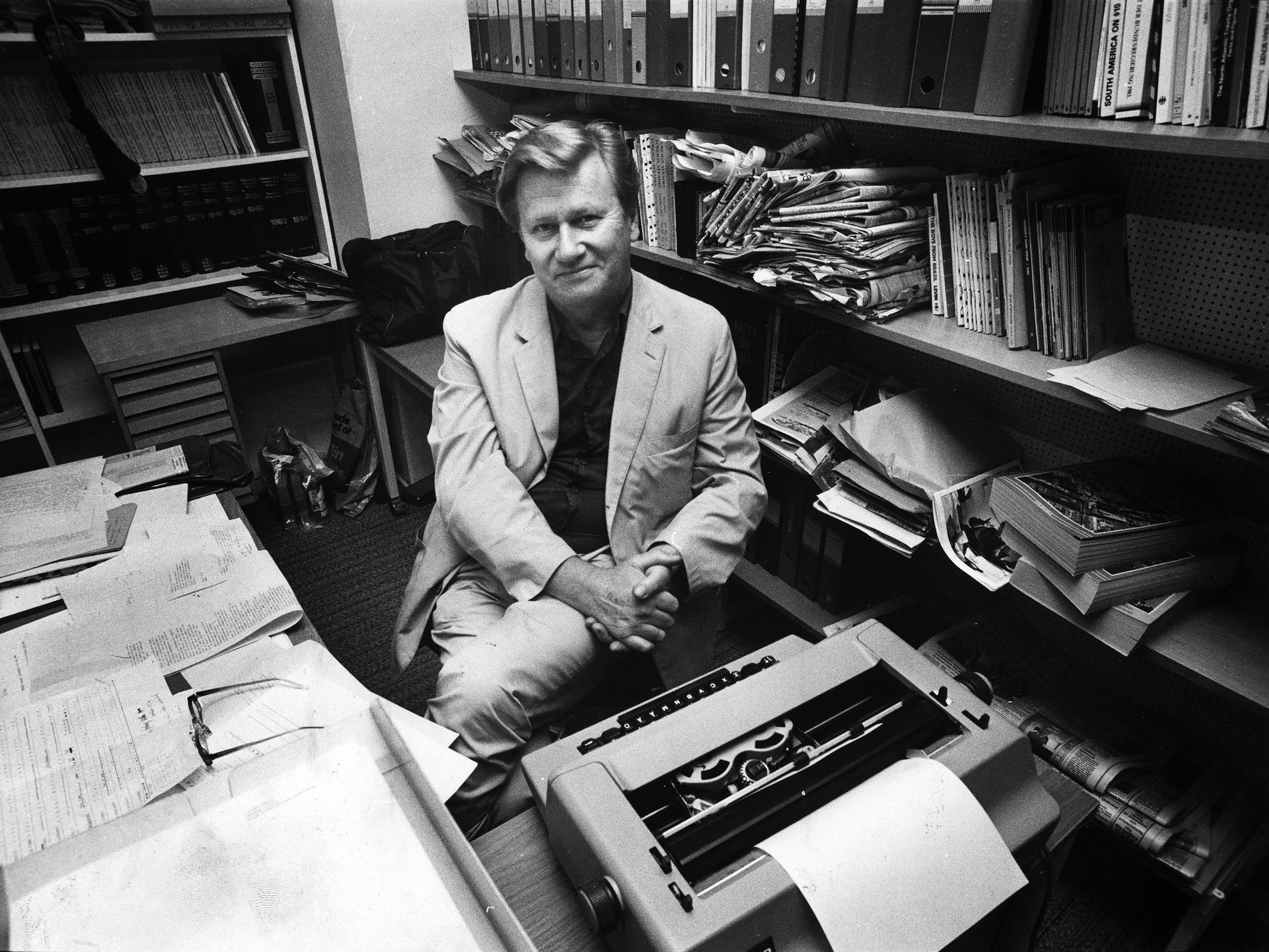 Journalisten Bo Holmqvist 1986.